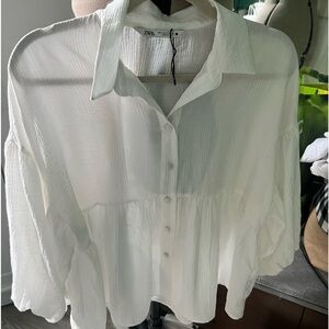 Zara flowy top New wo Tags